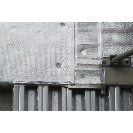 Anwendungsbild Metallscheibe AW: Blechverkleidung an einer Fassade