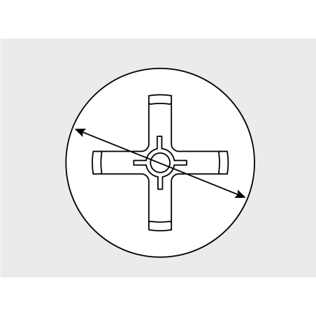 Technische Zeichnung Metallscheibe AW