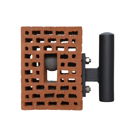 Anwendungsbild Abstandsmontagesystem ResiTHERM S: Das Modell zeigt ResiTHEM S von der Seite fertig montiert im Lochstein