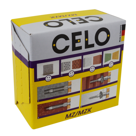 Verpackungsfoto Box 810 Mehrzweckdübel MZ und MZK Rückseite