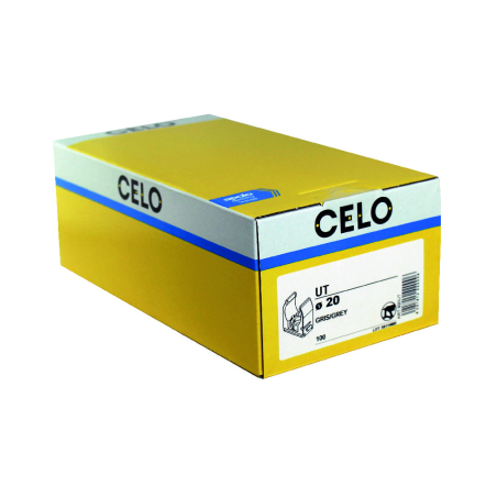 Verpackungsfoto Box Rohr Clip Schelle UT 20 Seite mit Etikett