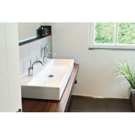 Anwendungsbild Mehrzweckdübel MZ: Waschtisch mit Waschbecken im Badezimmer