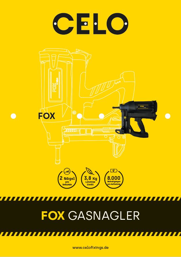 Broschüre zu Gasnagler FOX - Deutsch