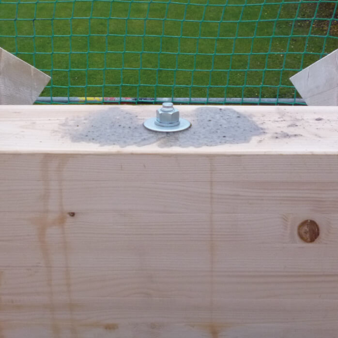 Anwendungsbild von BA Plus - Metallanker für den konstruktiven Holzbau für die Pfettenbefestigung am Ringanker