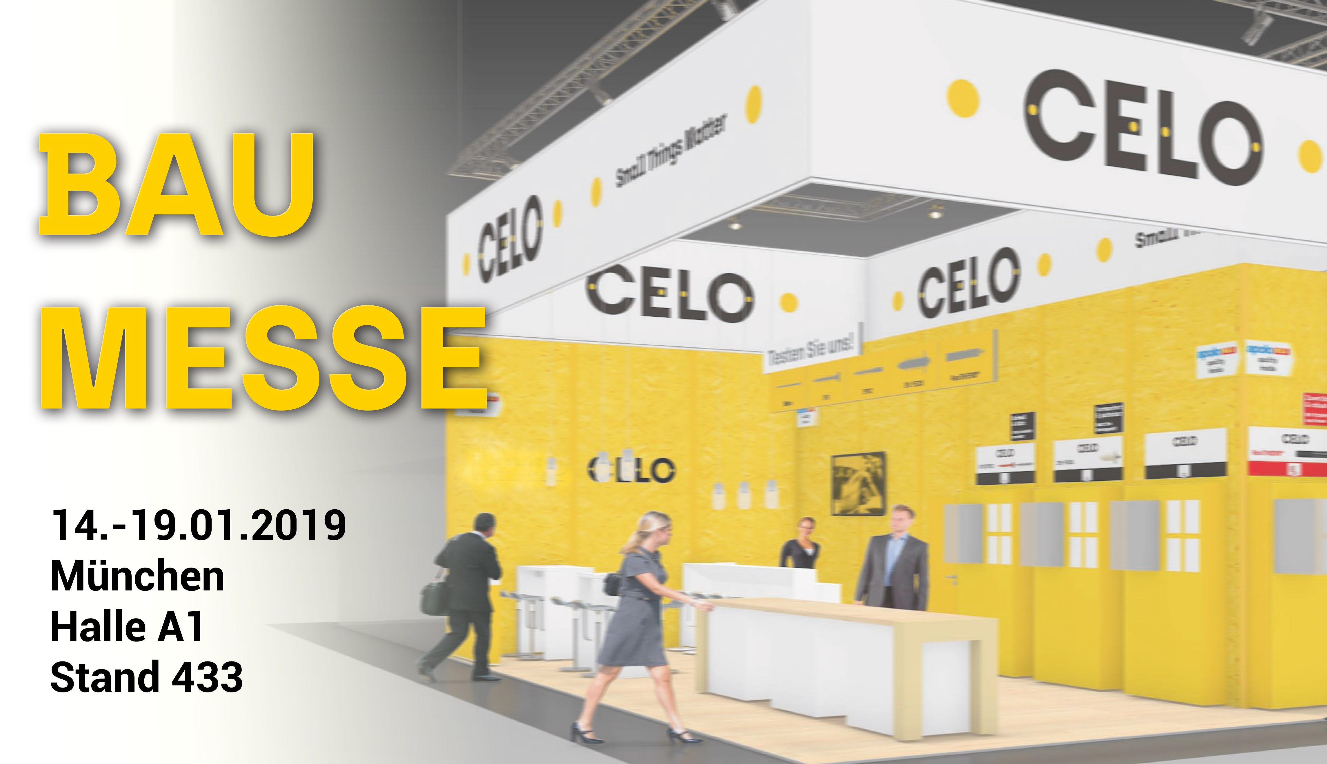 CELO Stand auf der BAU Messe 2019 in München