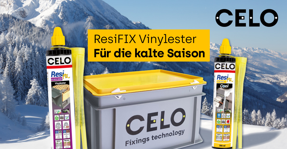 ResiFIX Vinylester Bild mit Slogan: "Für die kalte Saison"