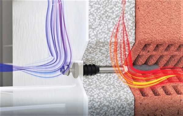 grafische Animation der hervorragenden Wärmedichtung des ResiTHERM