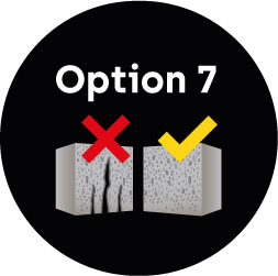 Zugelassen für die Schnellmontage in ungerissenem Beton (Option 7)