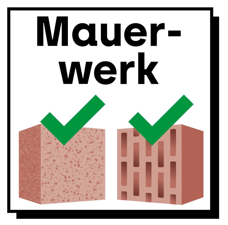 ETA Icon für Mauerwerk geeignet