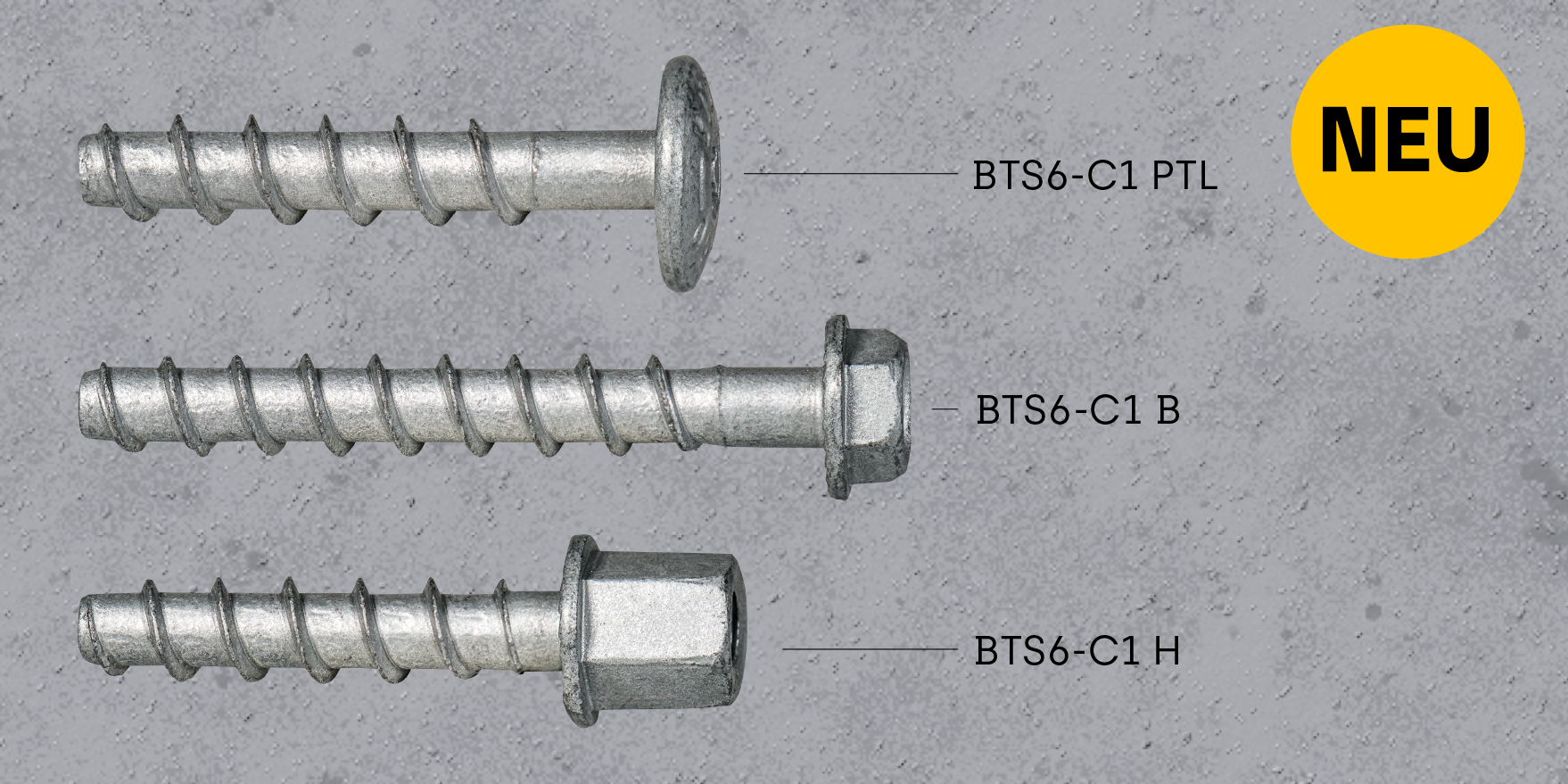 BTS6-C1 Betonschraube – Schnell, sicher, seismisch geprüft